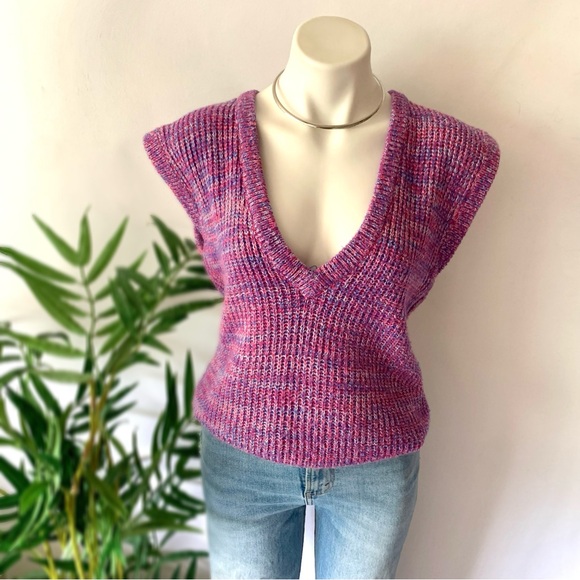 v i n t a g e :: Rave Oversized Slouchy Knit Sweater Vest - Picture 12 of 12